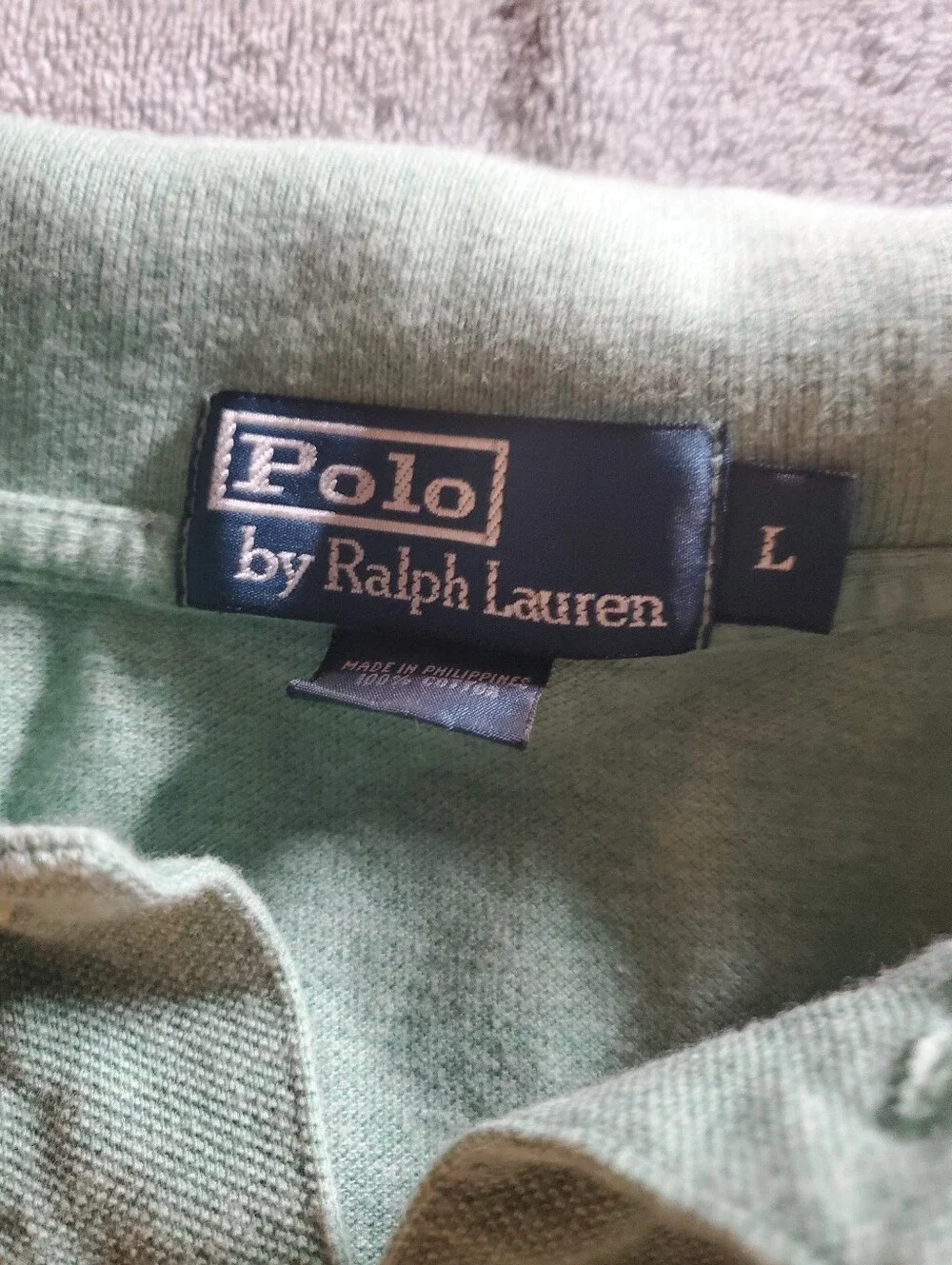 Polo by Ralph Lauren Green Polo Shirt with Orange Pony